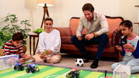 LEGO®-compatible soccer robots are an excellent example of how to get concurrent teamwork.